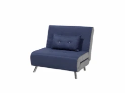 Banquette Convertible 1 Place En Tissu Bleu FARRIS 15 Banquette Convertible 1 Place En Tissu Bleu FARRIS -Deco.fr Soldes Boutique canape 12662801