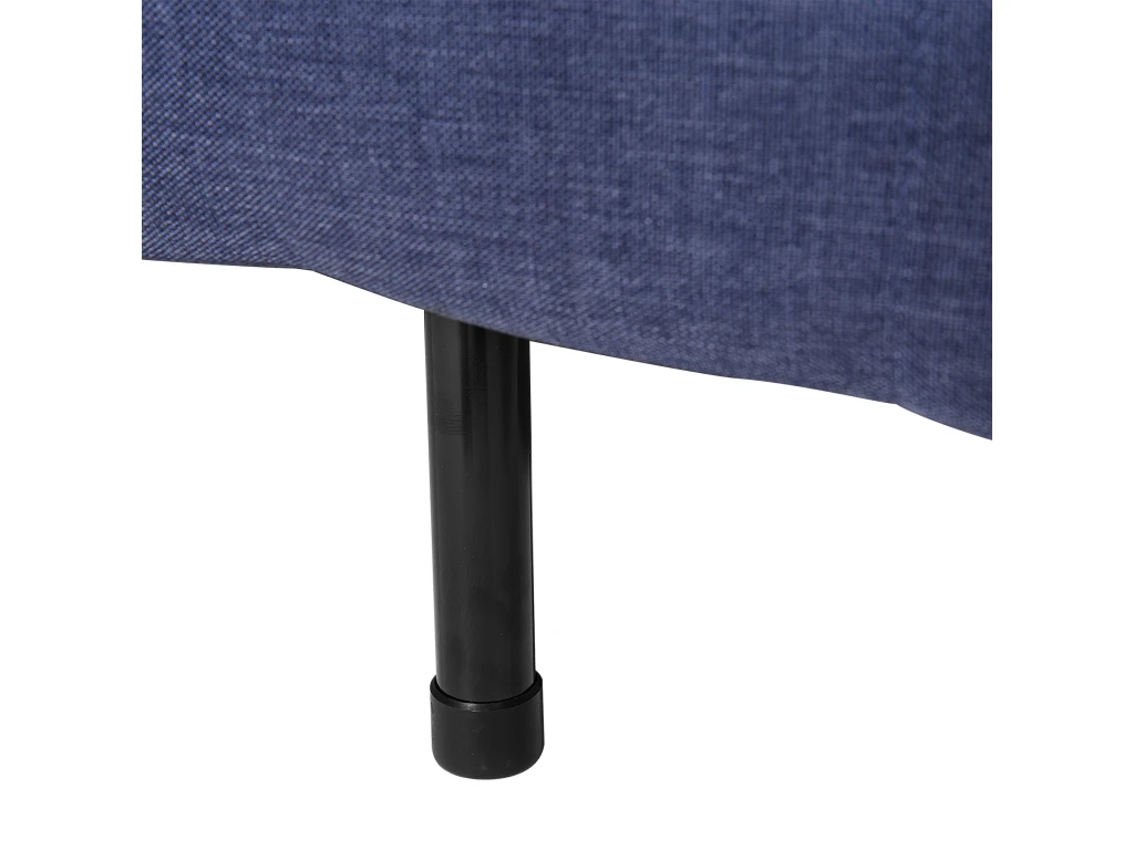 Banquette Convertible 1 Place En Tissu Bleu FARRIS 10 Banquette Convertible 1 Place En Tissu Bleu FARRIS – Image 10