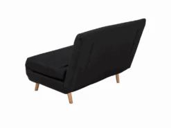 Banquette Convertible 1 Place En Tissu Noir SETTEN -Deco.fr Soldes Boutique canape 12665475