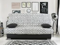 Canapé Convertible Clic-clac En Tissu Avec Matelas BULTEX Imprimé Losanges TULSA 10 Canapé Convertible Clic-clac En Tissu Avec Matelas BULTEX Imprimé Losanges TULSA -Deco.fr Soldes Boutique canape 12685363