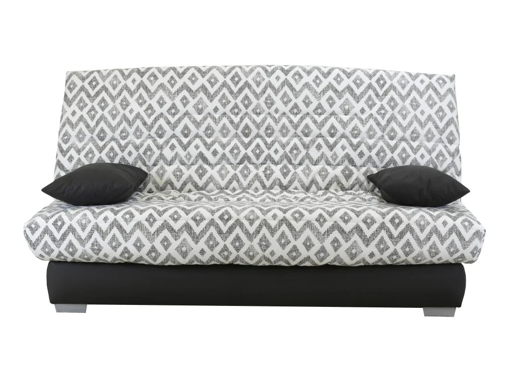 Canapé Convertible Clic-clac En Tissu Avec Matelas BULTEX Imprimé Losanges TULSA 3 Canapé Convertible Clic-clac En Tissu Avec Matelas BULTEX Imprimé Losanges TULSA – Image 3