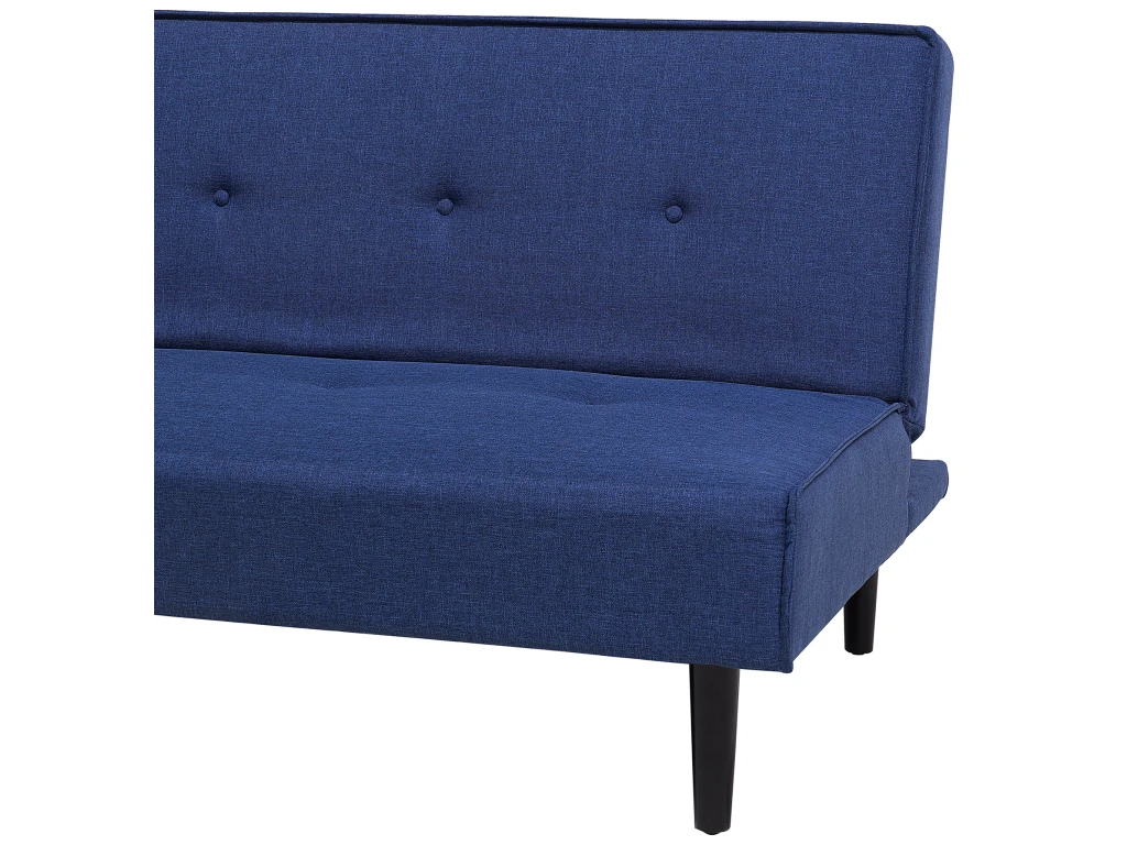 Canapé Convertible 3 Places En Tissu Bleu Marine VISBY 6 Canapé Convertible 3 Places En Tissu Bleu Marine VISBY – Image 6