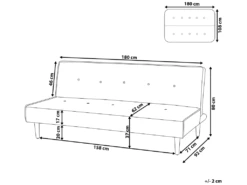 Canapé Convertible 3 Places En Tissu Vert Foncé VISBY 12 Canapé Convertible 3 Places En Tissu Vert Foncé VISBY -Deco.fr Soldes Boutique canape 12692625