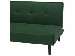 Canapé Convertible 3 Places En Tissu Vert Foncé VISBY 15 Canapé Convertible 3 Places En Tissu Vert Foncé VISBY -Deco.fr Soldes Boutique canape 12692631
