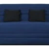 Banquette Simmons Slyde - Tissu Indigo + 2 Coussins Noir - Made In France - L 145 X P 103 X H 89 Cm - VANDA