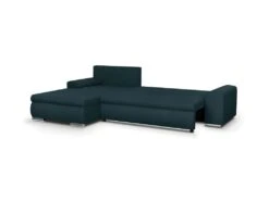 Canape Dangle Convertible Reversible + Coffre De Rangement - Tissu Bleu - L 289 X P 94/188 X H 88 Cm - INDIAN 7 Canape Dangle Convertible Reversible + Coffre De Rangement - Tissu Bleu - L 289 X P 94/188 X H 88 Cm - INDIAN -Deco.fr Soldes Boutique canape 13145437