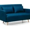 Belushi - Canapé Convertible 2 Places En Tissu (L120cm) - Couleur - Bleu -Deco.fr Soldes Boutique canape 13282763