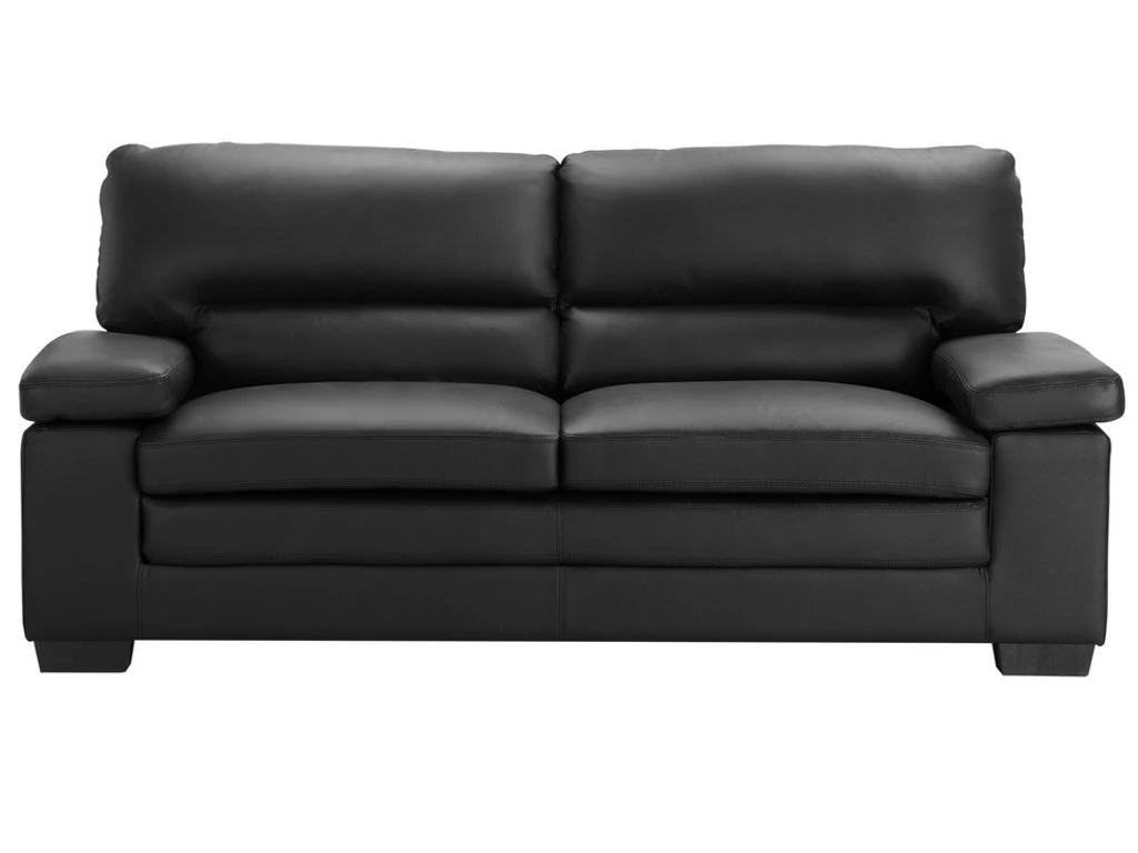 Canapé 3 Places En Cuir De Buffle Noir MIMAS 8 Canapé 3 Places En Cuir De Buffle Noir MIMAS – Image 8