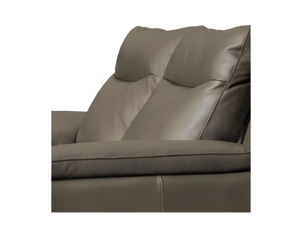 Canapé 3 Places Avec 2 Relax électriques En 100% Tout Cuir épais De Luxe Italien, PERINI, Taupe 5 Canapé 3 Places Avec 2 Relax électriques En 100% Tout Cuir épais De Luxe Italien, PERINI, Taupe – Image 5