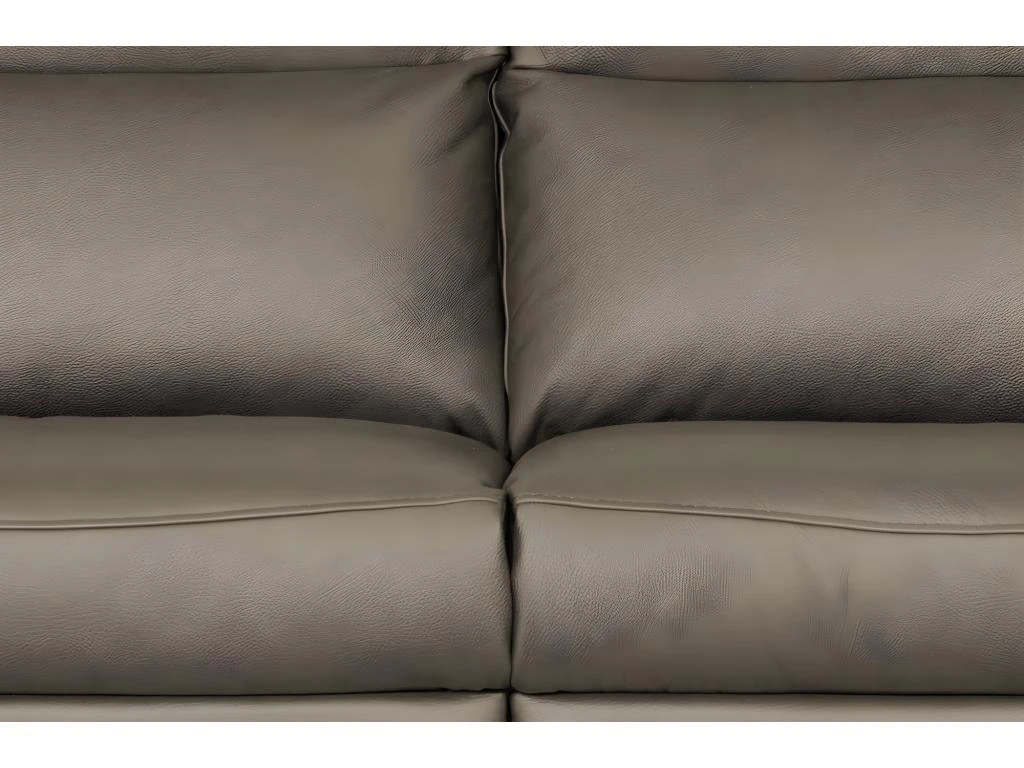 Canapé 3 Places Avec 2 Relax électriques En 100% Tout Cuir épais De Luxe Italien, PERINI, Taupe 6 Canapé 3 Places Avec 2 Relax électriques En 100% Tout Cuir épais De Luxe Italien, PERINI, Taupe – Image 6