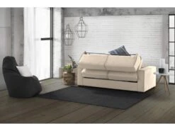 Canapé Daabbo, Grand Canapé 2 Places, 100% Made In Italy, Canapé De Salon à Ouverture Pivotante, En Tissu Matelassé, Avec Accoudoirs Standards, Cm 200x95h90, Beige -Deco.fr Soldes Boutique canape 13592471