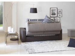 Canapé Dababo, Canapé 2 Places, 100% Made In Italy, Canapé De Salon à Ouverture Pivotante, En Tissu Matelassé, Avec Accoudoirs Fins, Cm 160x95h90, Gris Et Anthracite -Deco.fr Soldes Boutique canape 13592529