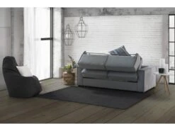 Canapé Daabiz, Canapé 3 Places, 100% Made In Italy, Canapé De Salon à Ouverture Pivotante, En Tissu Matelassé, Avec Accoudoirs Standards, Cm 220x95h90, Gris -Deco.fr Soldes Boutique canape 13592579