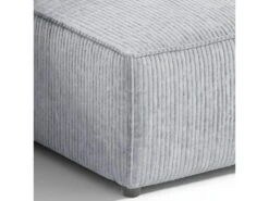 Canapé D'angle Réversible Et Convertible 3 Places Avec Coffre Isaac Mini Velours Côtelé Gris Clair -Deco.fr Soldes Boutique canape 13614135