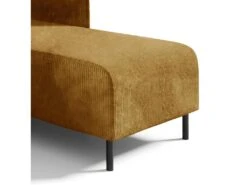 Canapé D'angle Réversible Et Convertible 3 Places Avec Coffre Robin Velours Côtelé Jaune -Deco.fr Soldes Boutique canape 13614147