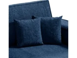 Canapé D'angle Réversible Et Convertible 3 Places Avec Coffre Isaac Mini Velours Côtelé Bleu 8 Canapé D'angle Réversible Et Convertible 3 Places Avec Coffre Isaac Mini Velours Côtelé Bleu -Deco.fr Soldes Boutique canape 13614187