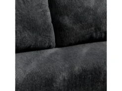 Canapé D'angle Réversible Et Convertible 3 Places Avec Coffre Robin Velours Côtelé Gris Foncé -Deco.fr Soldes Boutique canape 13614205