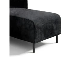 Canapé D'angle Réversible Et Convertible 3 Places Avec Coffre Robin Velours Côtelé Gris Foncé -Deco.fr Soldes Boutique canape 13614207