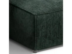 Canapé D'angle Réversible Et Convertible 3 Places Avec Coffre Isaac Mini Velours Côtelé Vert Sapin -Deco.fr Soldes Boutique canape 13614285