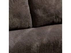 Canapé D'angle Réversible Et Convertible 3 Places Avec Coffre Robin Velours Côtelé Marron -Deco.fr Soldes Boutique canape 13614405