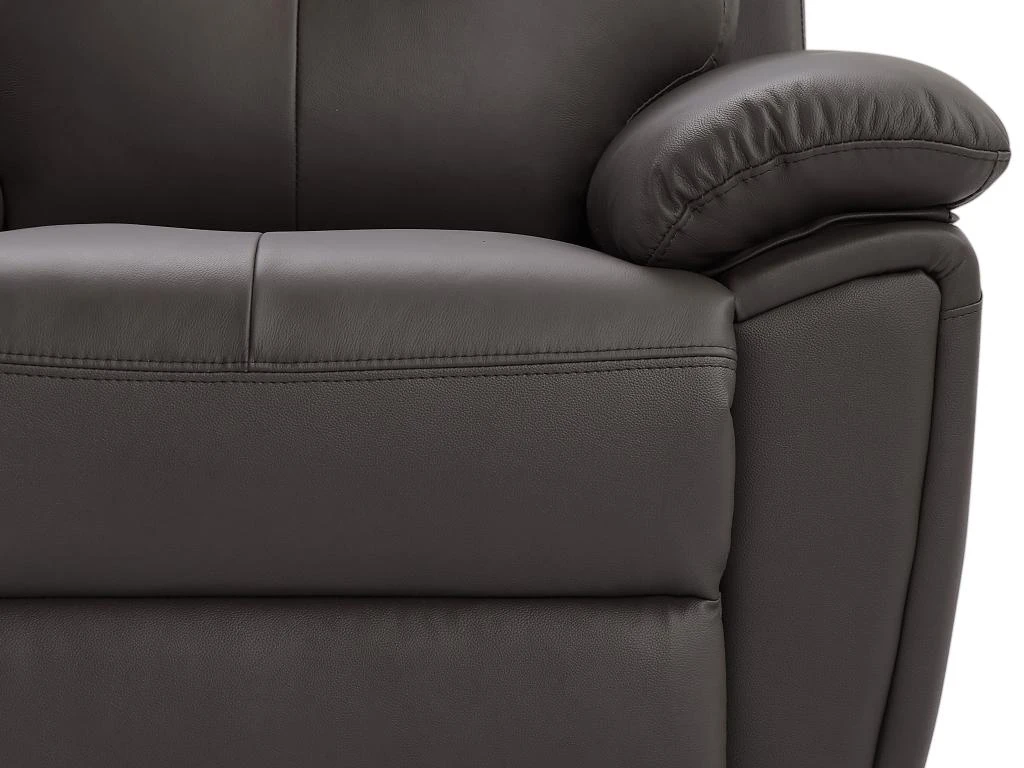 Canapé 2 Places Relax En Cuir Marron VINETA 9 Canapé 2 Places Relax En Cuir Marron VINETA – Image 9