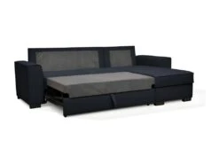 Canapé Angle Convertible Réversible 4 Places - Tissu Bleu Foncé - HEXAGONE -Deco.fr Soldes Boutique canape 13921655