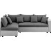 Canapé D'angle Convertible Gauche + Coffre De Rangement - Gris Foncé Et Clair - FL ASH -Deco.fr Soldes Boutique canape 13952551
