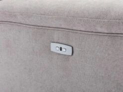 Canapé 3 Places Relax électrique En Tissu Gris Clair URSULA II -Deco.fr Soldes Boutique canape 14455305