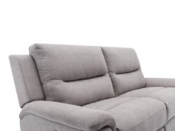 Canapé 3 Places Relax électrique En Tissu Gris Clair URSULA II -Deco.fr Soldes Boutique canape 14455313