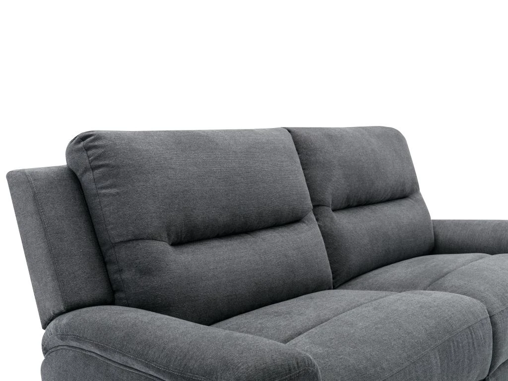 Canapé 3 Places Relax électrique En Tissu Anthracite URSULA II 6 Canapé 3 Places Relax électrique En Tissu Anthracite URSULA II – Image 6