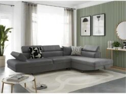 Canapé D'angle RIO Convertible Avec Coffre En Microfibre - Angle Droit, Gris 13 Canapé D'angle RIO Convertible Avec Coffre En Microfibre - Angle Droit, Gris -Deco.fr Soldes Boutique canape 14641181