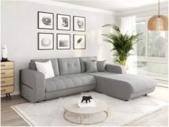 Canapé D'Angle Convertible Droit 4 Places En Tissu -Deco.fr Soldes Boutique canape 14647165