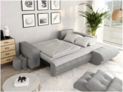 Canapé D'Angle Convertible Droit 4 Places En Tissu -Deco.fr Soldes Boutique canape 14647167