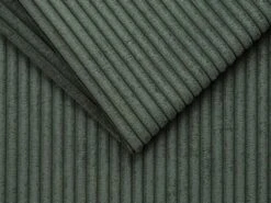 Canapé 3 Places Convertible Express En Velours Côtelé Vert Sapin - Couchage 140 Cm - Matelas 22 Cm LORETO -Deco.fr Soldes Boutique canape 14806337