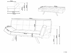 Canapé Convertible 3 Places En Tissu Bleu Foncé BRISTOL 11 Canapé Convertible 3 Places En Tissu Bleu Foncé BRISTOL -Deco.fr Soldes Boutique canape 14825781