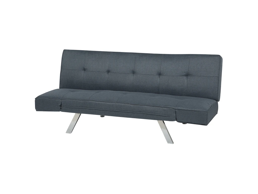 Canapé Convertible 3 Places En Tissu Bleu Foncé BRISTOL 5 Canapé Convertible 3 Places En Tissu Bleu Foncé BRISTOL – Image 5