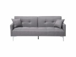 Canapé Convertible 3 Places En Tissu Gris LUCAN -Deco.fr Soldes Boutique canape 14826213