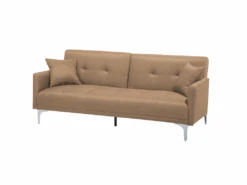 Canapé Convertible 3 Places En Tissu Beige LUCAN -Deco.fr Soldes Boutique canape 14826443
