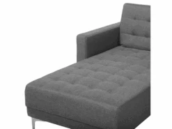 Canapé Angle Droite Convertible En Tissu Gris 4 Places ABERDEEN -Deco.fr Soldes Boutique canape 14826745