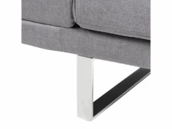 Canapé Convertible 2 Places En Tissu Gris Clair YORK -Deco.fr Soldes Boutique canape 14826817