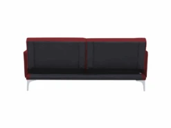 Canapé Convertible 3 Places En Tissu Rouge LUCAN -Deco.fr Soldes Boutique canape 14828491