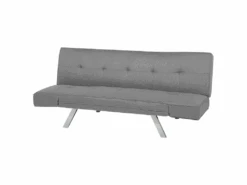 Canapé Convertible 3 Places En Tissu Gris Clair BRISTOL -Deco.fr Soldes Boutique canape 14828903