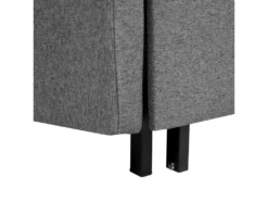 Canapé Convertible 2 Places En Tissu Gris HOVIN -Deco.fr Soldes Boutique canape 14829201