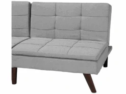 Canapé Convertible 3 Places En Tissu Gris Clair RONNE -Deco.fr Soldes Boutique canape 14878193