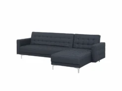 Canapé Angle Gauche Convertible En Tissu Gris Foncé 4 Places ABERDEEN -Deco.fr Soldes Boutique canape 14926827