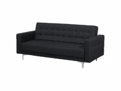 Canapé Convertible 3 Places En Tissu Gris Graphite ABERDEEN -Deco.fr Soldes Boutique canape 14927487