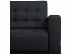 Canapé Convertible 3 Places En Tissu Gris Graphite ABERDEEN -Deco.fr Soldes Boutique canape 14927495