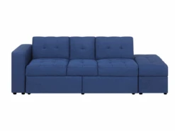 Canapé Convertible 3 Places En Tissu Bleu Marine FALSTER -Deco.fr Soldes Boutique canape 14927717
