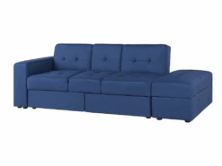 Canapé Convertible 3 Places En Tissu Bleu Marine FALSTER -Deco.fr Soldes Boutique canape 14927723