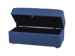 Canapé Convertible 3 Places En Tissu Bleu Marine FALSTER -Deco.fr Soldes Boutique canape 14927733